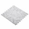 Apollo Tile Sample of Carrara White Penny Round 11.3"x12.3" Marble Mosaic Tile APLDC99P01EC13 Sample - alternate 3